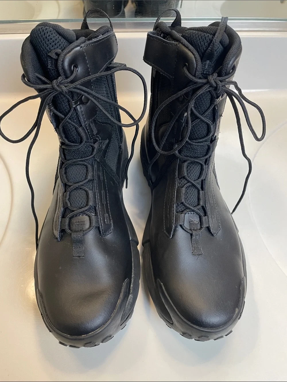 Under Armour Men's Charged Valsetz Zip Waterproof Tactical Black Boots